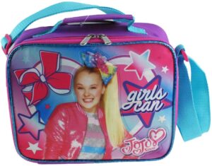 nickelodeon jojo siwa insulated lunch bag with adjustable shoulder straps - a17331