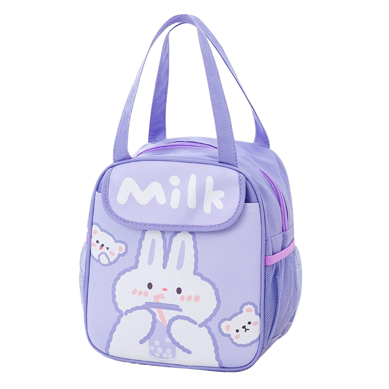 Kawaii Lunch Bag for Women Picnic Bag Outdoor Insulated Cooler Tote Bag Cute Animes Lunch Bags Large Capacity