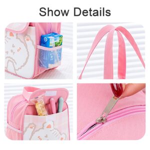 Kawaii Lunch Bag for Women Picnic Bag Outdoor Insulated Cooler Tote Bag Cute Animes Lunch Bags Large Capacity