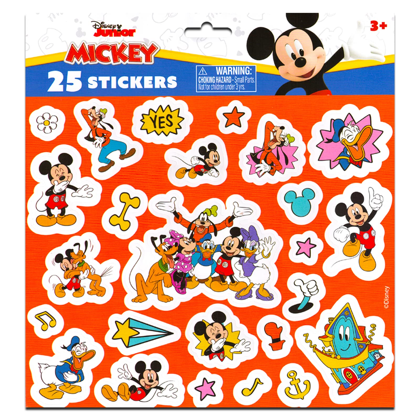 Disney Mickey Mouse School Supplies Bundle Disney Lunch Box Set - 5 Pc Mickey Lunch Box with Mickey and Minnie Stickers, More (Disney Lunch Bag)