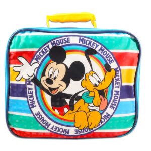 Disney Mickey Mouse School Supplies Bundle Disney Lunch Box Set - 5 Pc Mickey Lunch Box with Mickey and Minnie Stickers, More (Disney Lunch Bag)