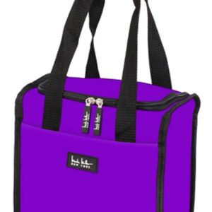 Nicole Miller 11" Insulated Lunch Box Portable Cooler Bag - Purple