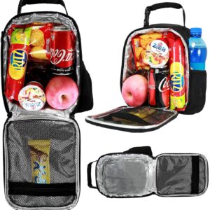 7-mi Kids Lunch Bag Reusable 3D Design Snack Shoulder Bags with Zipper Online Insulated Thermal Girls Boys Lunch Tote Bags Cooler Box for Picnic(Horse)