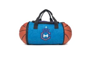 maccabi art official charlotte hornets collapsible insulated basketball lunch bag, 13.4” x 5.75” x 5.75”