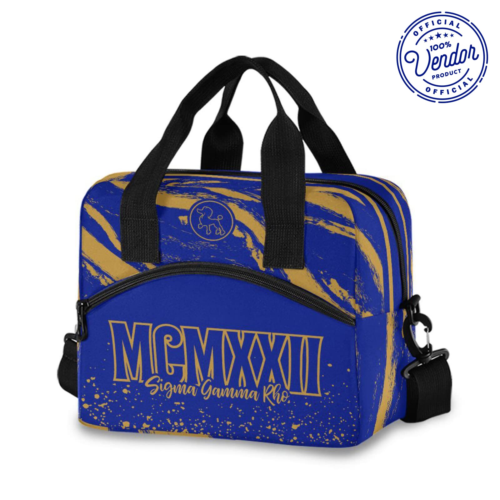 Bad Bananas SGRho Sorority Insulated Lunch Tote Bag with Shoulder Straps