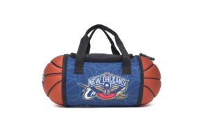 maccabi art official new orleans pelicans collapsible insulated basketball lunch bag, 13.4” x 5.75” x 5.75”