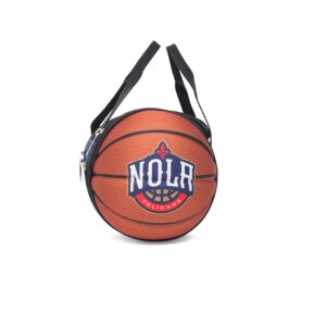 MACCABI ART Official New Orleans Pelicans Collapsible Insulated Basketball Lunch Bag, 13.4” x 5.75” x 5.75”