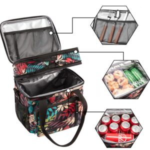 MOV COMPRA Movcompra Adult Insulated Lunch Box for Work + Insulated Snack Bag- Women Girls Reusable Sandwich & Snack Bags