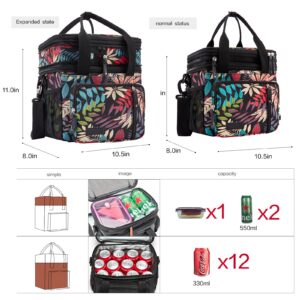 MOV COMPRA Movcompra Adult Insulated Lunch Box for Work + Insulated Snack Bag- Women Girls Reusable Sandwich & Snack Bags