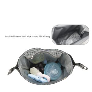 MOV COMPRA Movcompra Adult Insulated Lunch Box for Work + Insulated Snack Bag- Women Girls Reusable Sandwich & Snack Bags