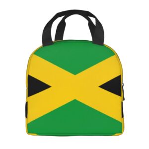 ZBRYNO Flag of Jamaica Handheld Aluminum Foil Padded Lunch Bag, Keep Your Food Cool or Warm for About 4 Hours