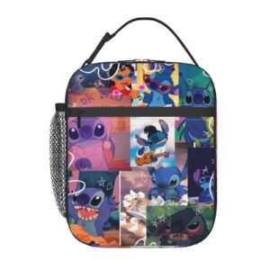 trpsr anime fun cartoon lunch box portable insulated lunch bag office picnic multifunctional large capacity zipper handbag