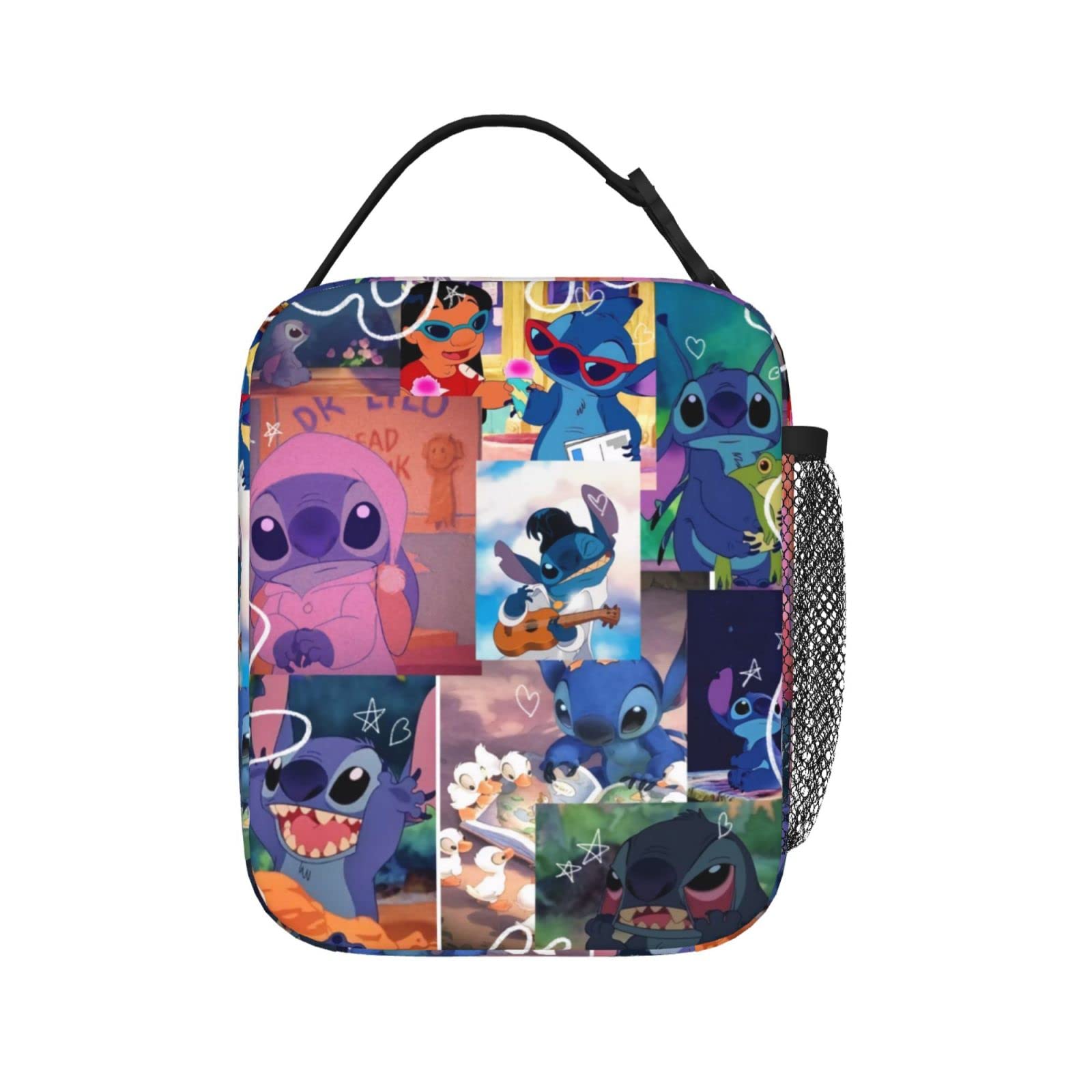 TRPSR Anime Fun Cartoon Lunch Box Portable Insulated Lunch Bag Office Picnic Multifunctional Large Capacity Zipper Handbag