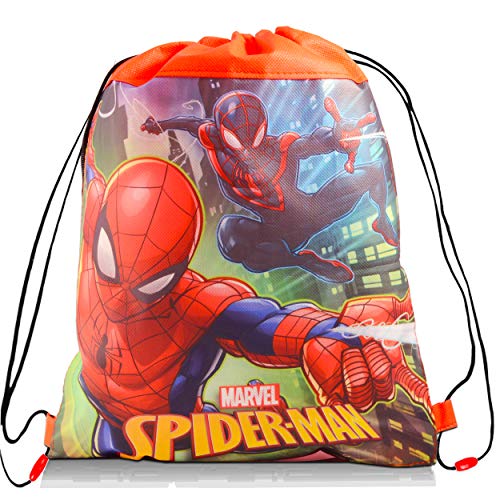 Spiderman Lunch Bag - Bundle with Marvel Spiderman Lunch Box for Boys Girls Kids, Spiderman Drawstring Bag, Water Pouch, Spiderman Stickers, More