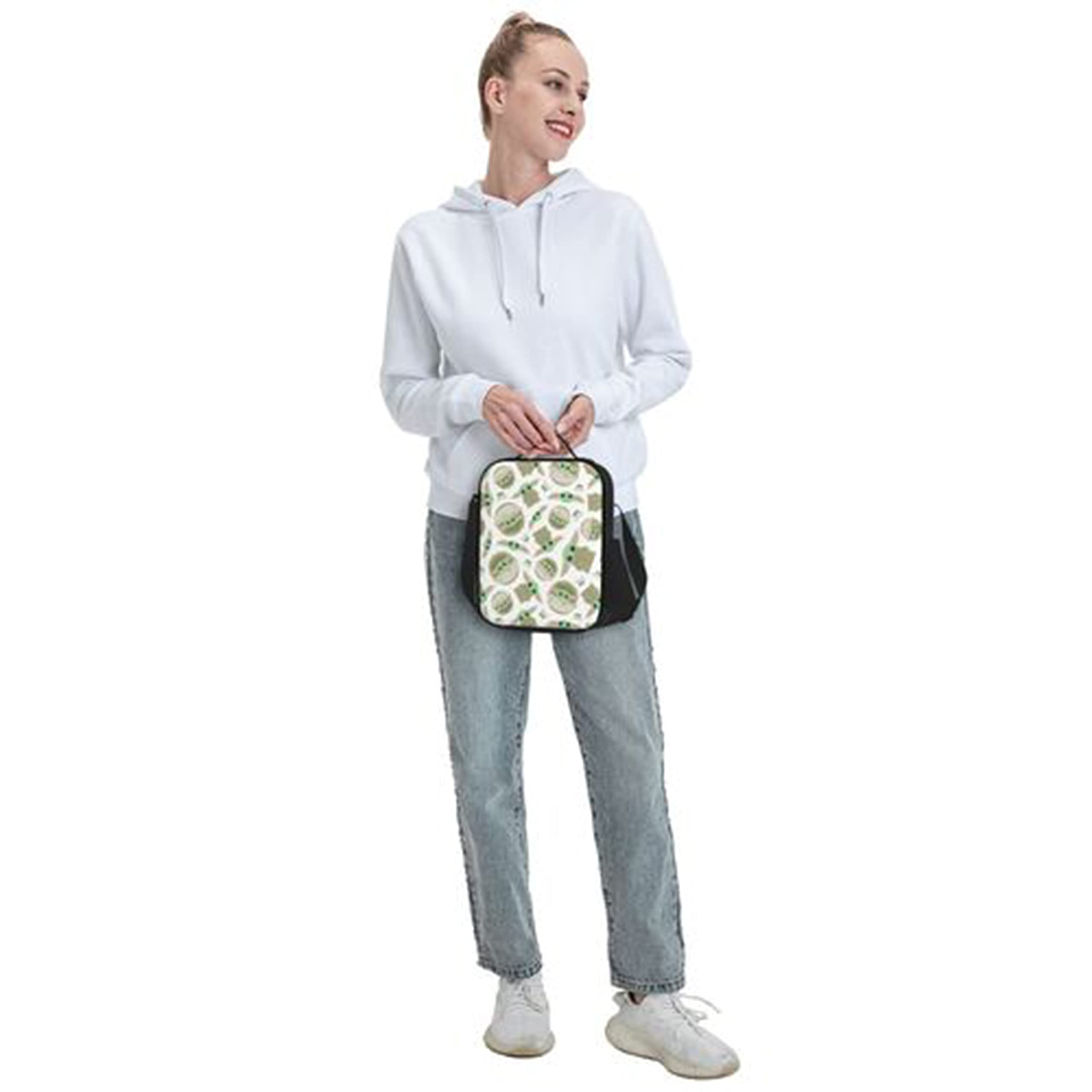 Insulated Lunch Bag Yo Lunch Bag for Women Men Picnic Office Bento Lunch Box