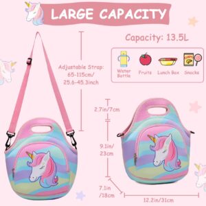 Chase Chic Cute Lightweight Unicorn Kids Backpack and Water Resistant Lunch Bag