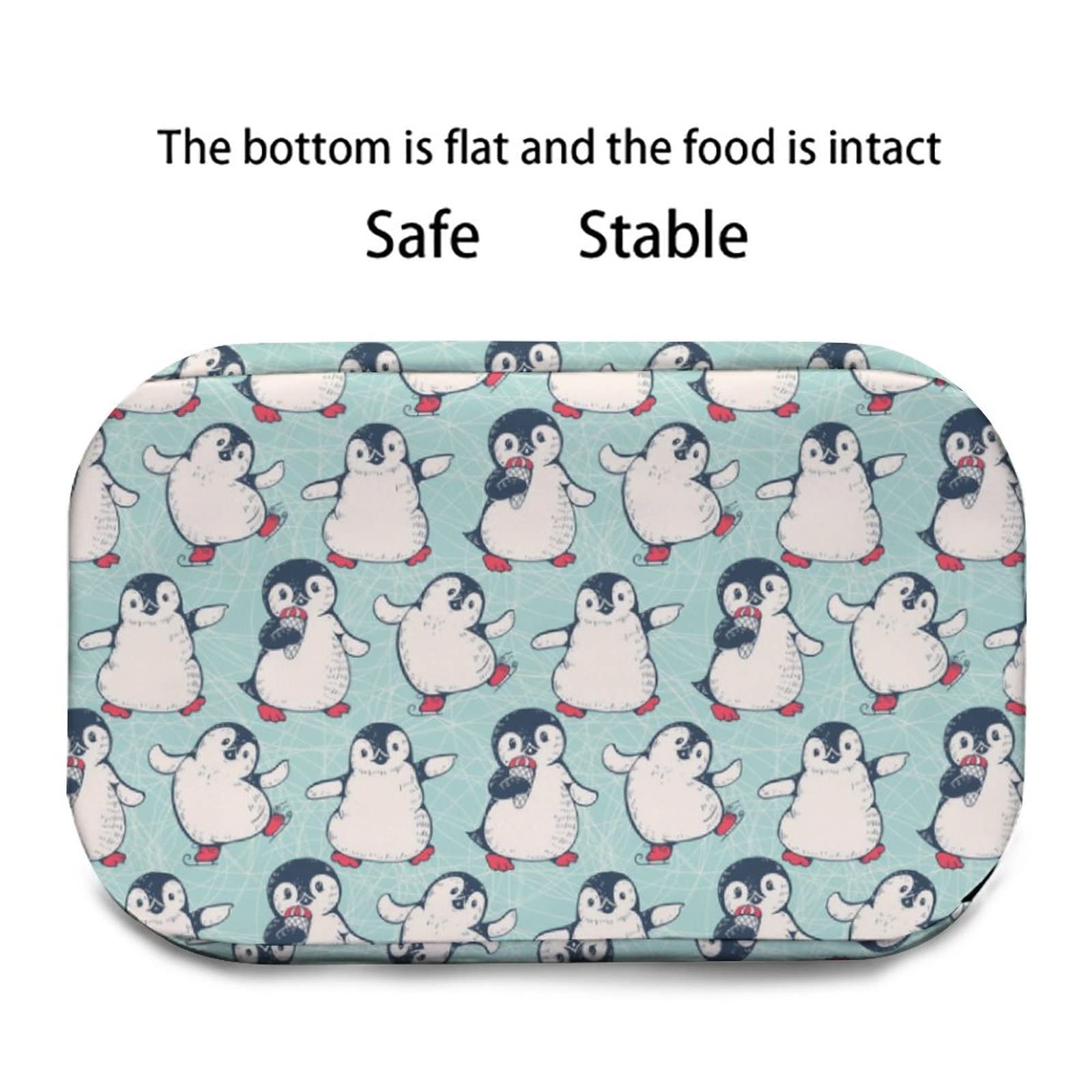 Cute Penguin Lunch Bag for Women Men, Portable Insulated Lunch Box, Lunch Tote Bag for Work Outdoor