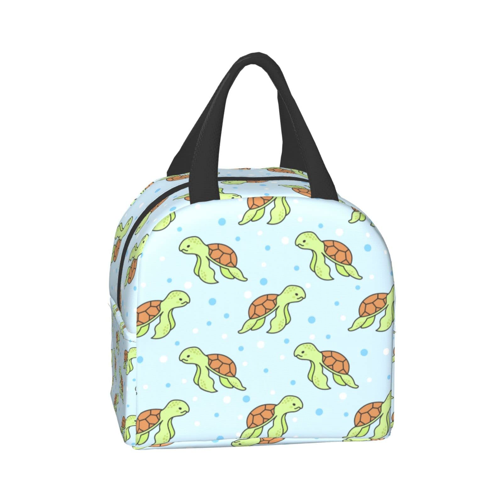 Ucsaxue Cute Turtle Lunch Bag Travel Box Work Bento Cooler Reusable Tote Picnic Boxes Insulated Container Shopping Bags For Adult Women Men Boys Girls