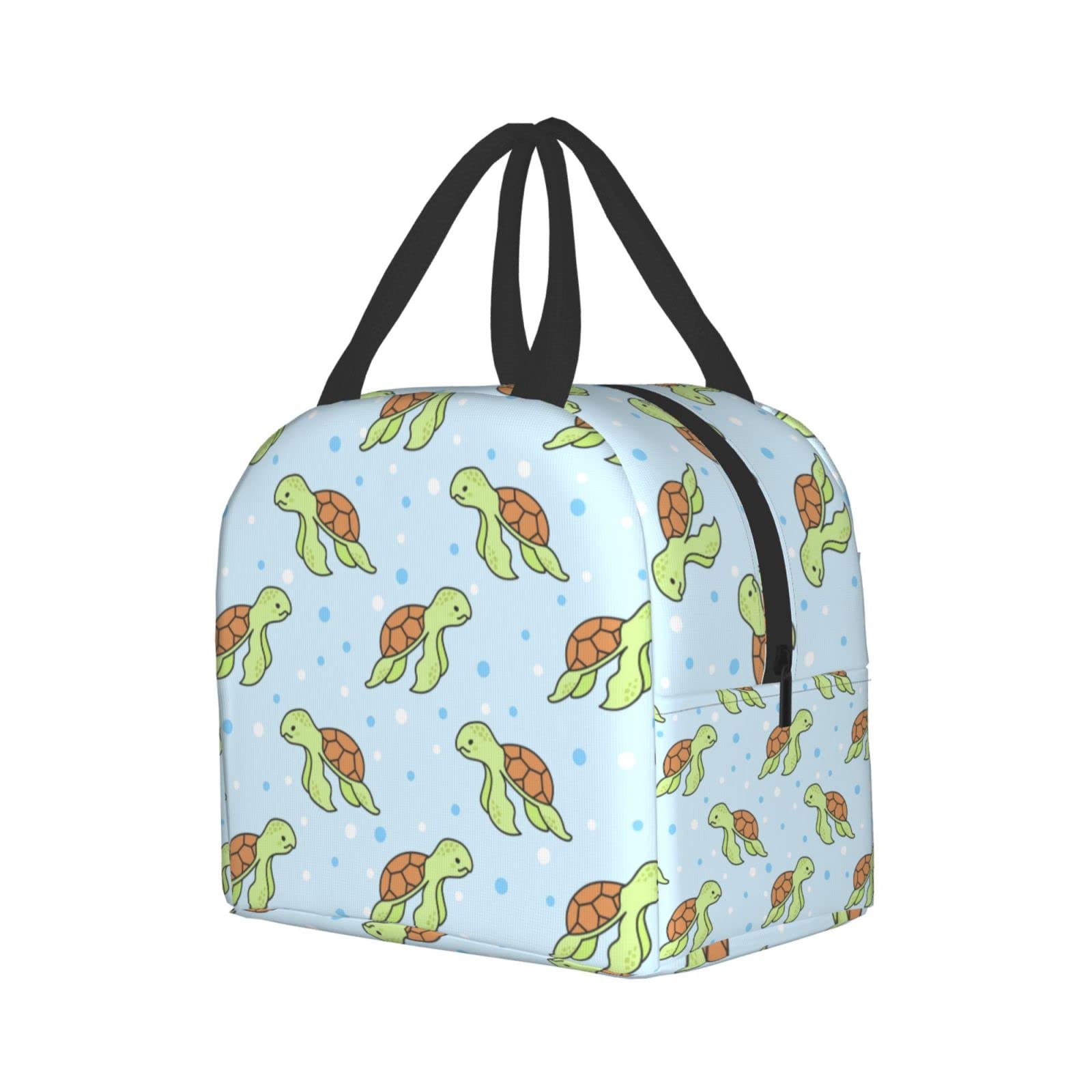 Ucsaxue Cute Turtle Lunch Bag Travel Box Work Bento Cooler Reusable Tote Picnic Boxes Insulated Container Shopping Bags For Adult Women Men Boys Girls