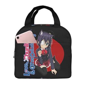 begoat love chunibyo other delusions lunch bag manga printed waterproof tote bag insulated lunch box business trip picnic beach fishing work