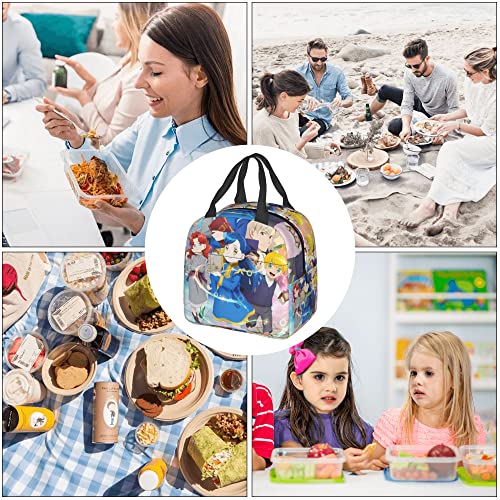 BEGOAT Ascendance Of A Bookworm Lunch Bag Manga Printed Moisture-Proof Tote Bag Insulated Lunch Box Shopping Picnic Beach Fishing Work