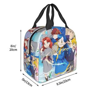 BEGOAT Ascendance Of A Bookworm Lunch Bag Manga Printed Moisture-Proof Tote Bag Insulated Lunch Box Shopping Picnic Beach Fishing Work