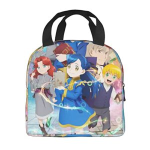 BEGOAT Ascendance Of A Bookworm Lunch Bag Manga Printed Moisture-Proof Tote Bag Insulated Lunch Box Shopping Picnic Beach Fishing Work