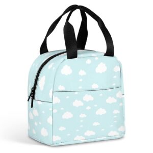 clouds lunch bag for women men, insulated meal bag, lunch tote bag for work outdoor