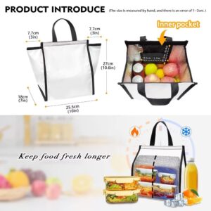 TODIYADDU Brown Cow Print Lunch Insulated Bags for Women with Shoulder Straps Waterproof Bento Box Tote Bag Reusable Lunch Box Packaging Custom School Lunch Bags