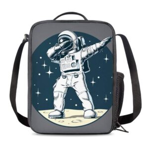 prelerdiy astronaut lunch box food bag picnic pouch insulated lunch bag for teenage boys girls school beach