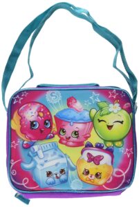 shopkins rainbow rectangle insulated lunch bag with straps