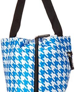 Nicole Miller of New York Insulated Lunch Cooler- Summer 2015 Colors - 11 Lunch Tote (Houndstooth Blue)