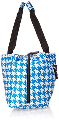 Nicole Miller of New York Insulated Lunch Cooler- Summer 2015 Colors - 11 Lunch Tote (Houndstooth Blue)