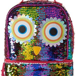 UPD Owl Dual Compartment Lunch Bag 9 x 7.5 x 5, Multicolor