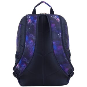 Eastsport Compact 3-Piece Combo Backpack with Lunch Box and Snack/Pencil Pouch - Purple/Pink Constellation