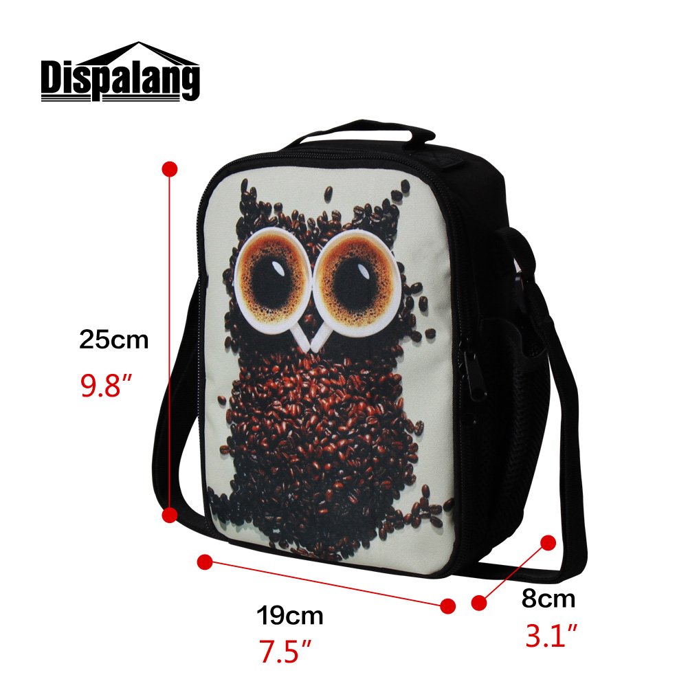 Dispalang Dolphin Lunch Bags for Children Cute Animal Shark Print Small Insulated Cooler Bags for Girls Kids Lunch Box Bags