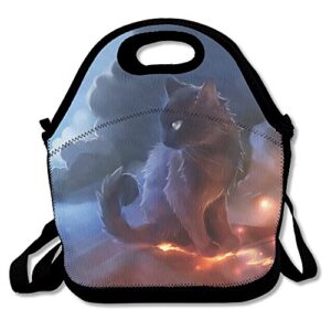 cat warrior lunch bag lunch tote