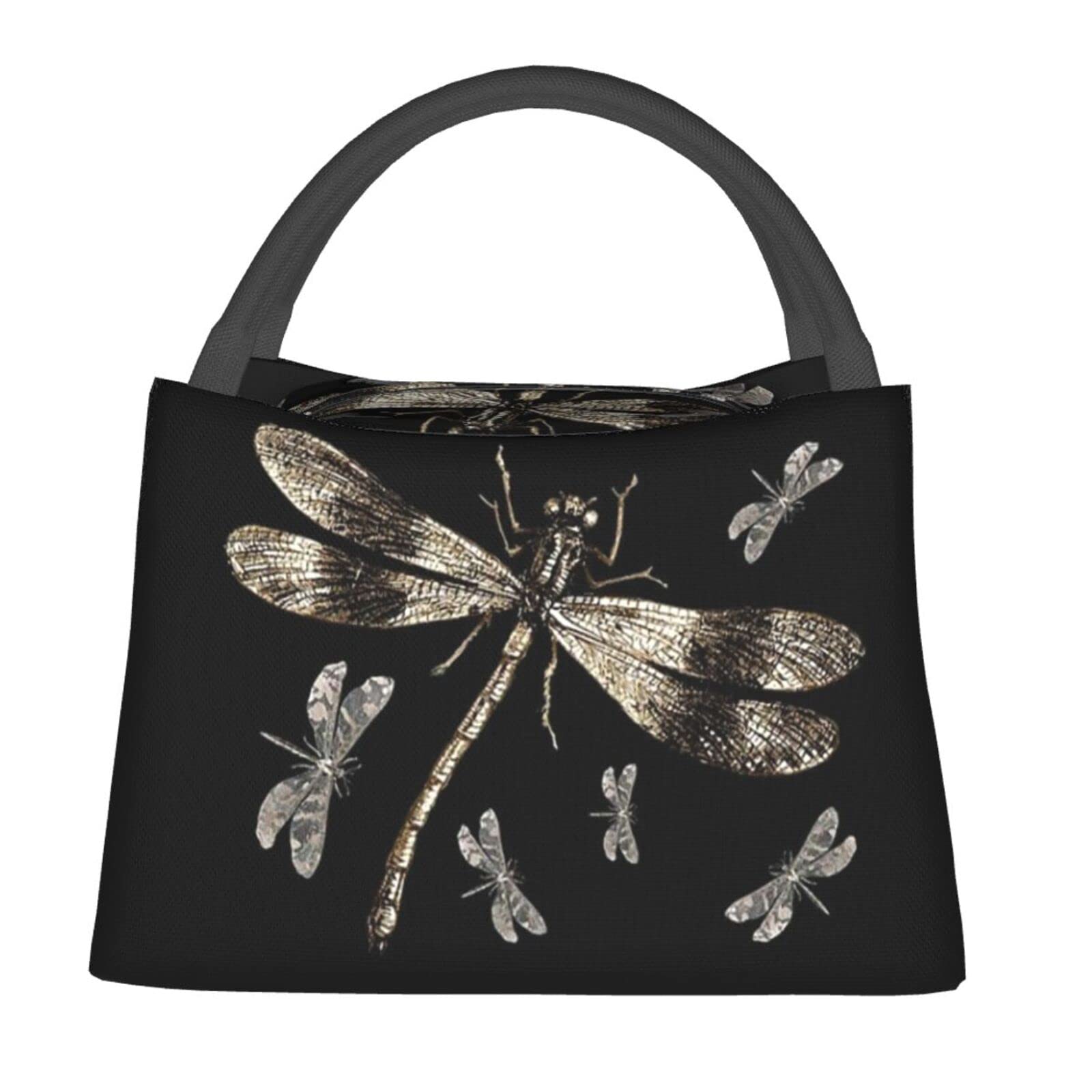 Dragonfly Lunch Box Women Bag Picnic Bags Animal Tote Insulated Portable Womens Lunch Bag Container Meal Bag