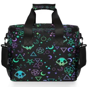 MNSRUU Cooler Bag Magic Skulls Cooler Bag Insulated Lunch Totes Picnic Bag Leakproof Beach Cooler Lunch Box Container