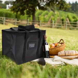 ULTECHNOVO Food Thermal Bag Insulated Grocery Bag 40L Food Bag Reusable Carrier Tote Bag Soft Cooler Bag Picnic Food Warmer Bag Hot and Cold Takeout Bag Camping Food Bag for Outdoor