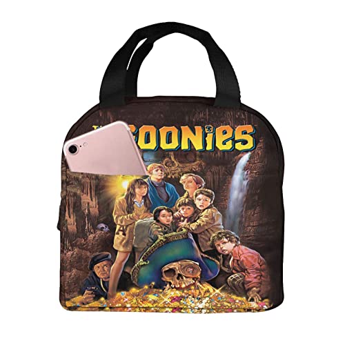 Goonies Never Say Die Insulated Lunch Bag Reusable Lunch Box For Office Work Lunch Tote Bag