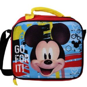 FF Mickey Lunch Bag with Strap, Blue, small