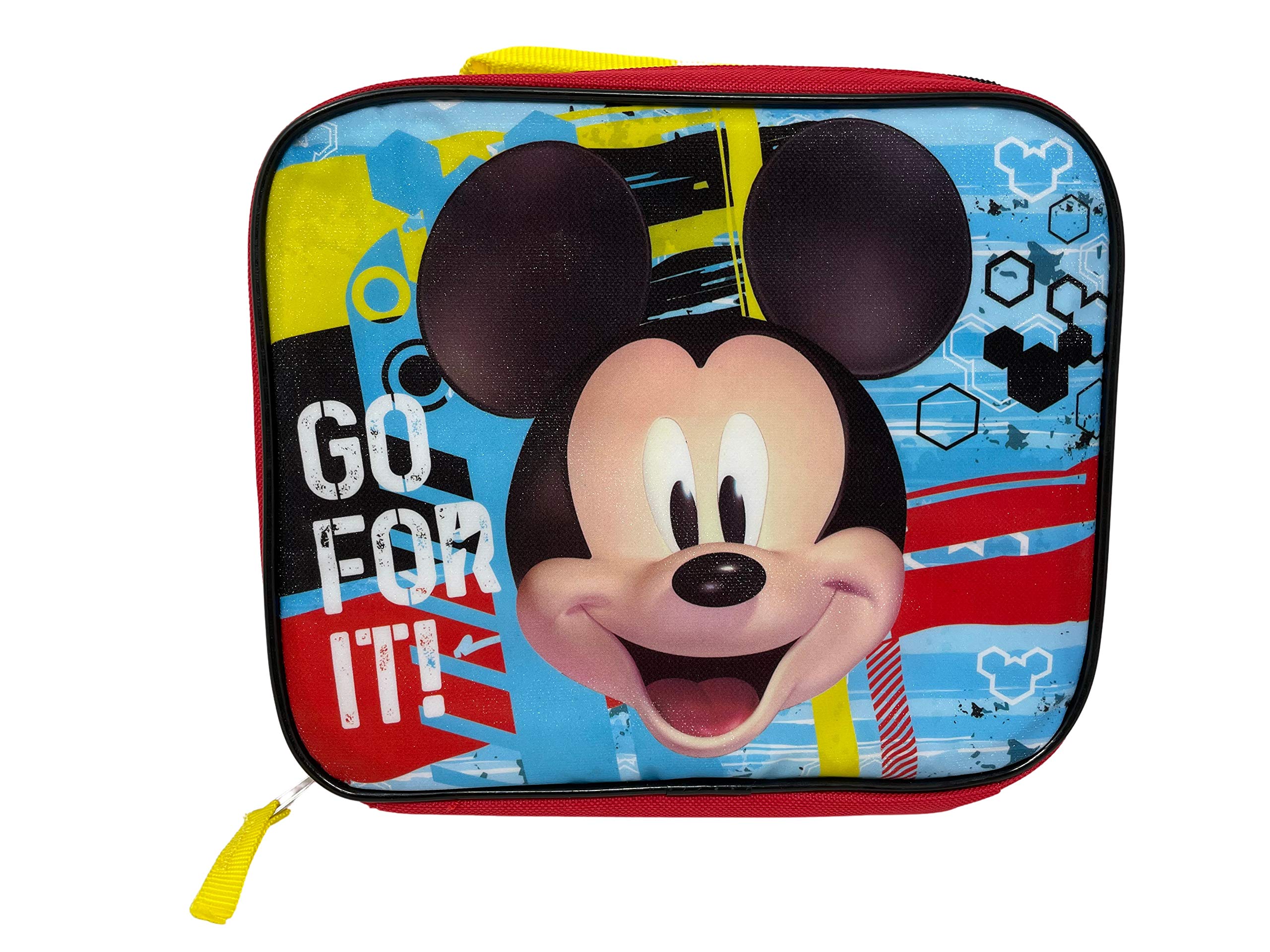 FF Mickey Lunch Bag with Strap, Blue, small