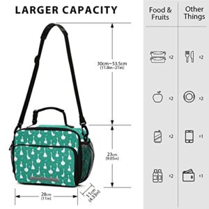 Glaphy Cute Goose Farm Animals Lunch Bag, Cooler Lunch Box Insulated Lunch Tote Bags Food Container for Men Women Kids