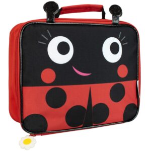 Harry Bear Kids Lunch Bag Red Ladybug