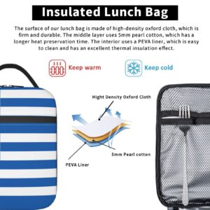 ZGXJJPP Greek Flag Lunch Box for Men Women Reusable Lunch Bag for Adult