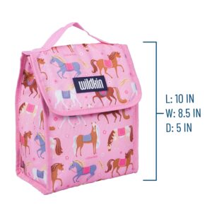 Wildkin 12 Inch Backpack Bundle with Insulated Lunch Bag (Horses)