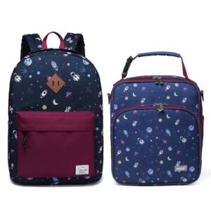 vaschy preschool backpack and cute neoprene lunch bag bundle