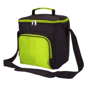 sweda large insulated lunch bag - 11" w x 10.5" h x 7.5" d - black