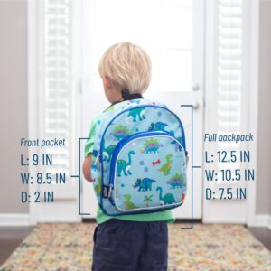 Wildkin 12 Inch Backpack Bundle with Insulated Lunch Bag (Dinosaur Land)